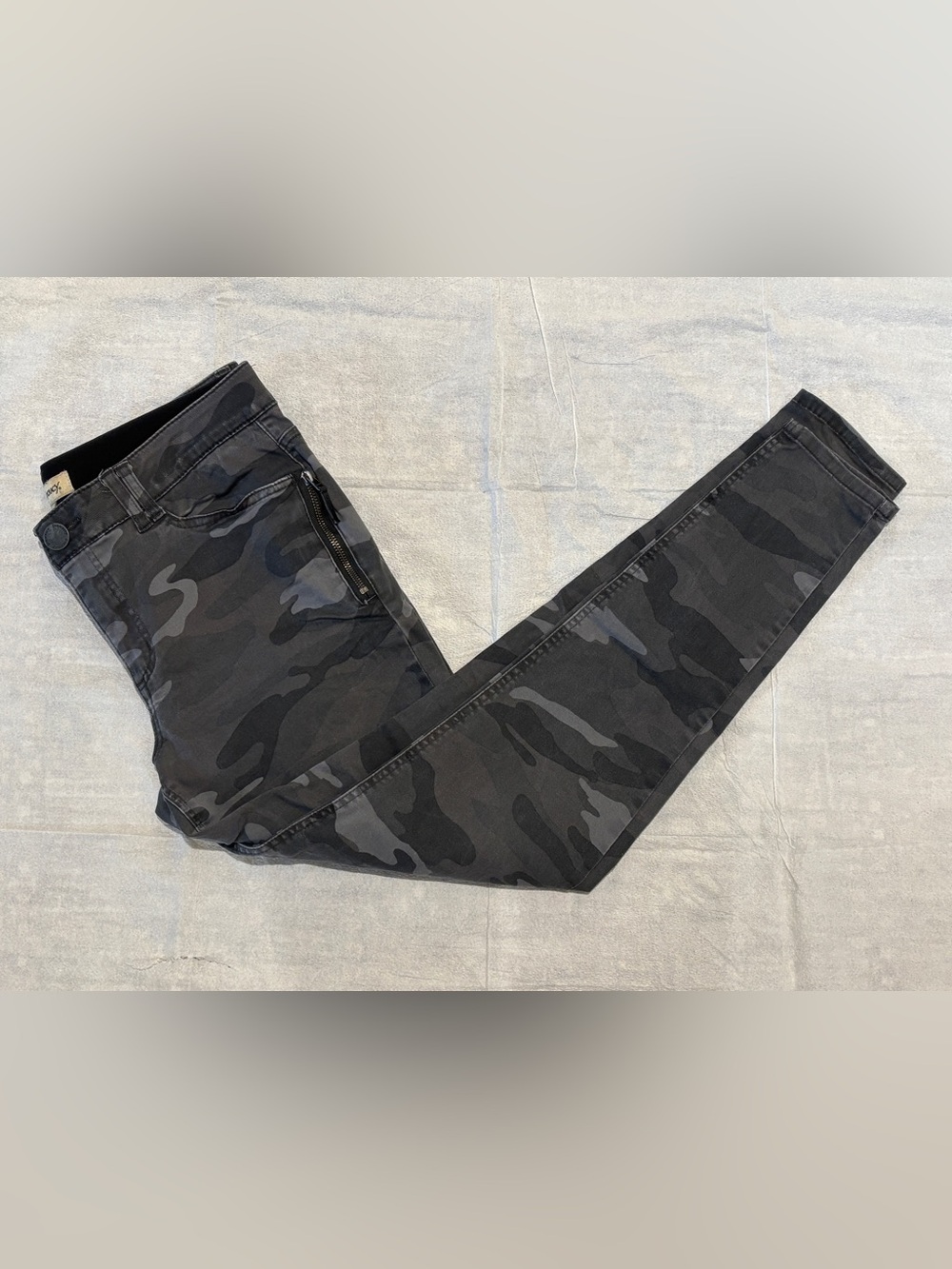 Democracy Ab Technology Gray Camo Jeans Size 12